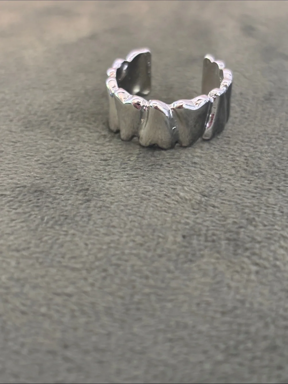 Silver Tone Fashion Ring - Set of 3